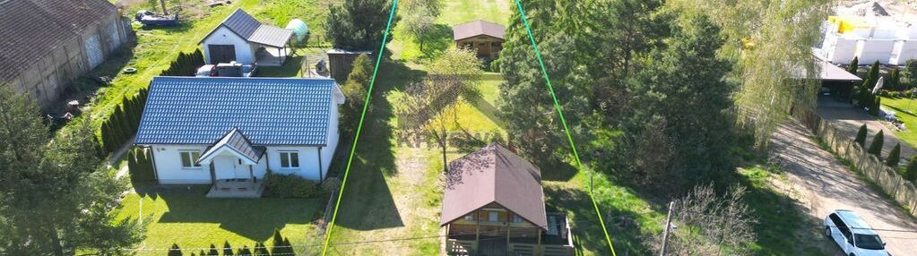 Uzbrojona działka z domkami przy jeziorze!2000 m2