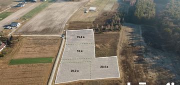 4 działki budowlane z wz | 4500 pln/ar