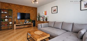 3 pokoje | 66,3 m² | 2 łazienki | balkon | czuby