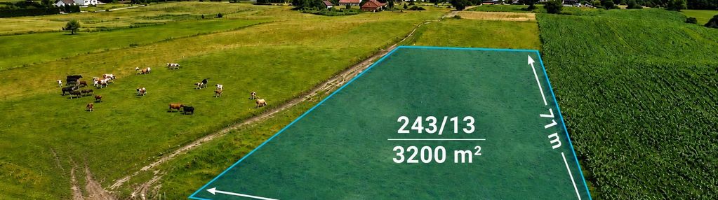 Działka 3200 m² w jurkach 5 min. od  morąga