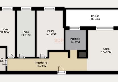 4 pokoje z balkonem/przy terenach zielonych