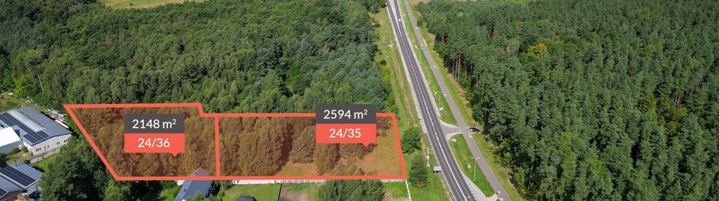 2 działki przy dk 21|teren zab.usługowej