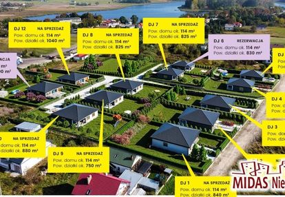 Nowy dom 114m2, działka 850m2 blisko jeziora!
