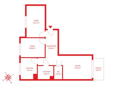 Dla rodziny/3pokoje/warszawa/66m2