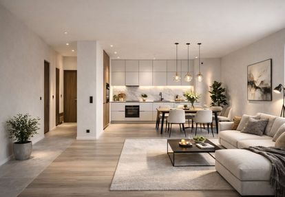 Dwupoziomowy apartament z tarasem na dachu.