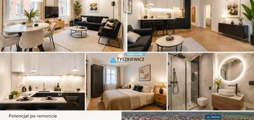 4 pokoje blisko nowej motławy | kamienica | 75 m²