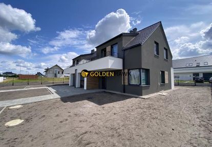 Nowoczesny bliźniak w wołczkowie - 149,8 m², ogród