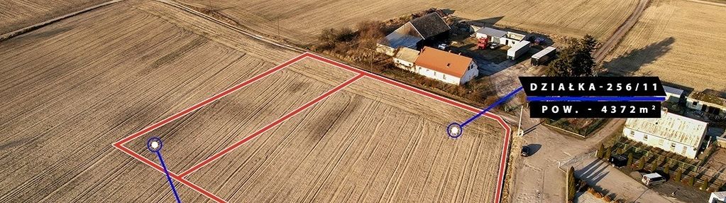 Na sprzedaż działka rolna pod przemysł 4.372 m² !