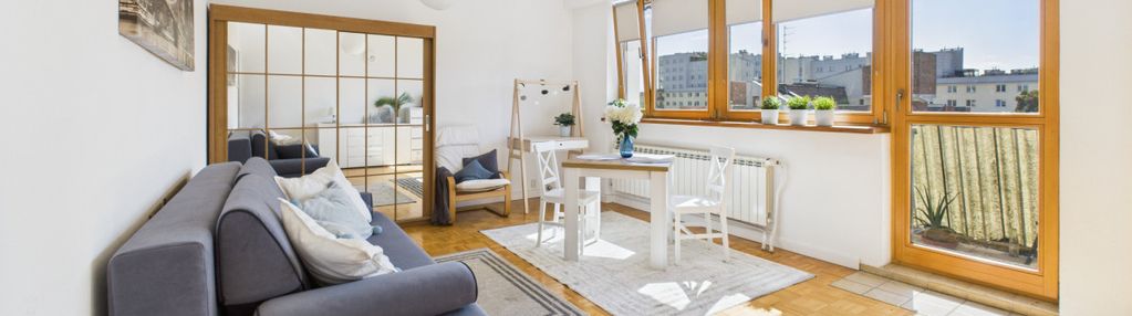 Słoneczne studio na saskiej kępie balkon