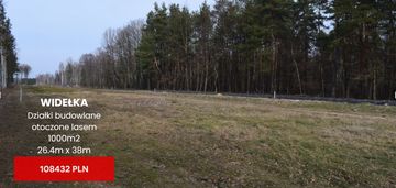 Działki 10a pod zabudowę pod lasem- widełka
