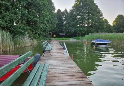 Dom na Mazurach z dostępem do jeziora i własnym po