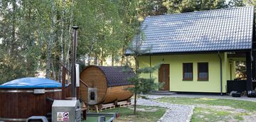 Domek rekreacyjny- 8-10 osób/sauna/jacuzzi/jezioro