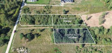 Działka 1720m2 tomaszew, wz, skrzynka energetyczna