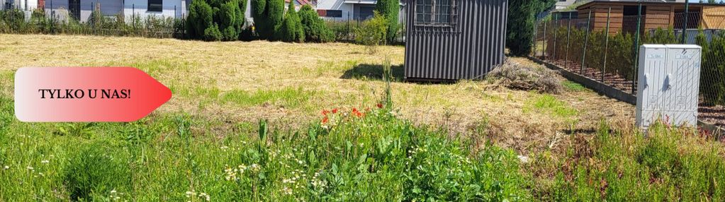 Działka wisznia mała, 1200 m², z pozwoleniem na bu