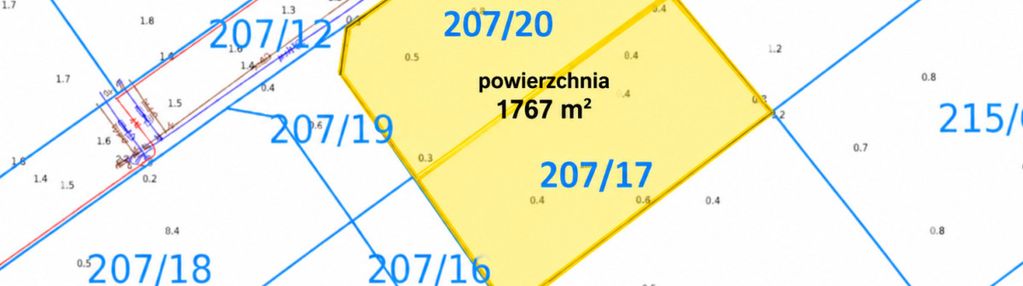 Działka budowlana 1765 m² | wiślinka