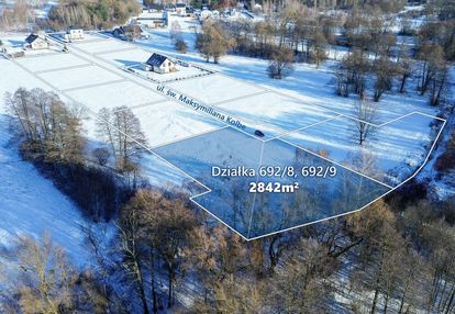 Działka nad rzeką , pow. 2842 m2 budy zosine / wz