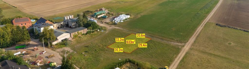 Działka budowlana lubsza 633m2