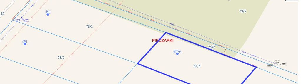 Działka bud. pieczarki gm pozezdrze