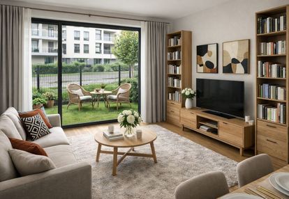 Mieszkanie z dwoma ogródkami na mokotowie