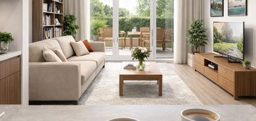 Dwupokojowe mieszkanie z ogródkiem.