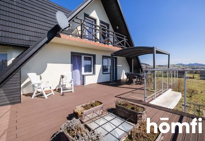 Widokowy dom nad jeziorem czorsztyńskim