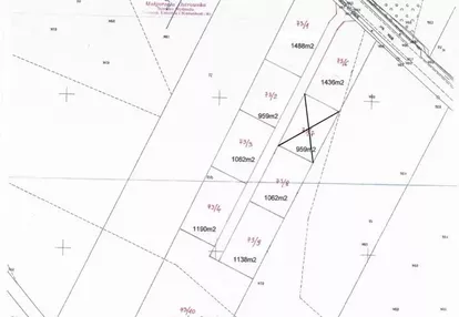 Działka na sprzedaż 959m2