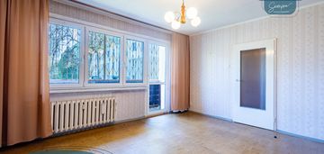 55,8m, wysoki parter, 2 balkony tylko za gotówkę