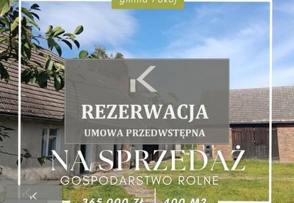 Dom z dużą działką rolną gmina pokój