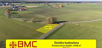 Działka budowlana dzielna 1448m2