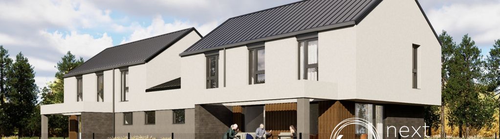 Nowoczesny dom 6 pokoi podwójny garaż borowina