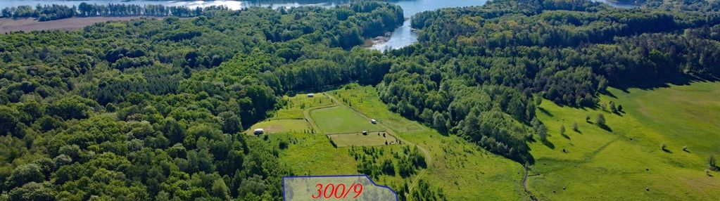 Enklawa otoczona lasem z dostępem do jeziora.