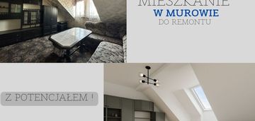 Mieszkanie z potencjałem inwestycyjnym 33m² murów