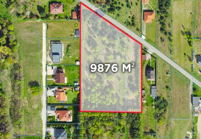 Duża działka 9876 m² przy lesie, blisko pabianic