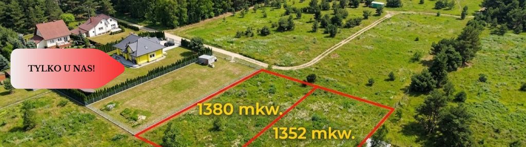 Tylko u nas! łochowice: działka pod lasem, wz, bus