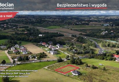 Płaska działka budowlana -lniska!