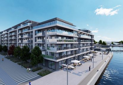 Inwestycja na wyspie łasztownia, widok na odrę