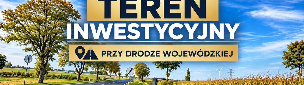 Teren inwestycyjny na obrzeżach miasta namysłów.