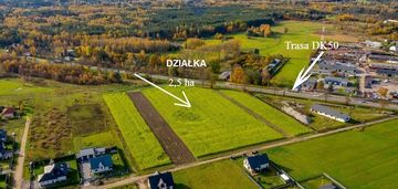 Dla inwestora działka przy trasie dk50