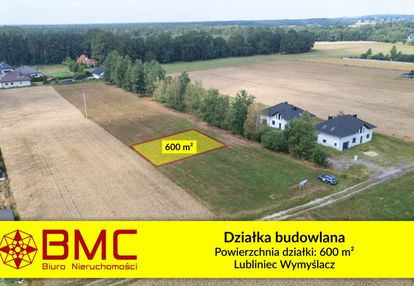 Działka budowlana lubliniec wymyślacz 600m2