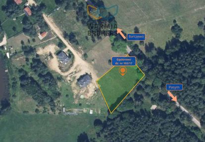 Działka budowlana, dwa jeziora, mpzp - gąsiorowo