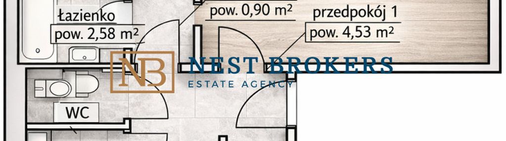 Dwustronne 3 pokoje z osobną jasną kuchnią.