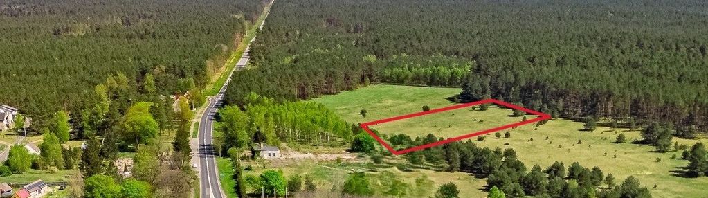 Działka  komercyjna - usługowa,  blisko las