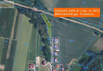 Działka 2400 m² – brochocin, gm. trzebnica |okazja
