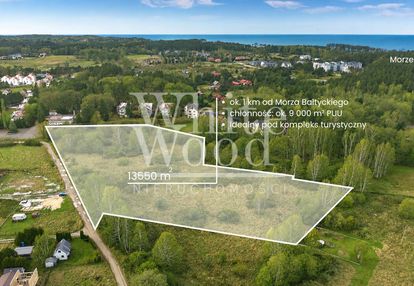 Grunt inwestycyjny nad morzem koło rowów