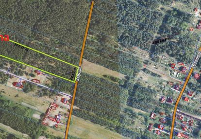 W sąsiedztwie działek budowlanych pod inwestycje.