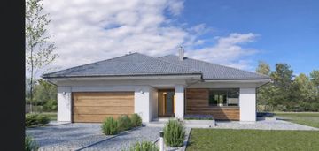 Nowoczesny dom parterowy koło morąga.