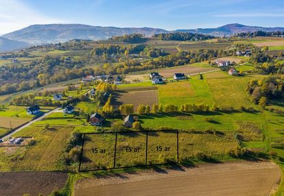 Działka budowlana 15 ar | łososina dolna