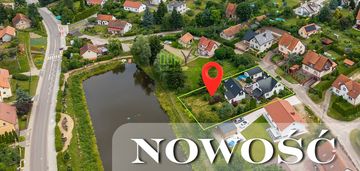 Dom nad stawem+garaż z mieszkaniem/stawiguda