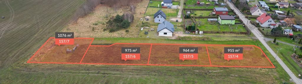 4 działki w objeździe|tylko 5km od morza