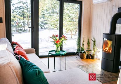 Domek całoroczny letniskowy jeziora, las